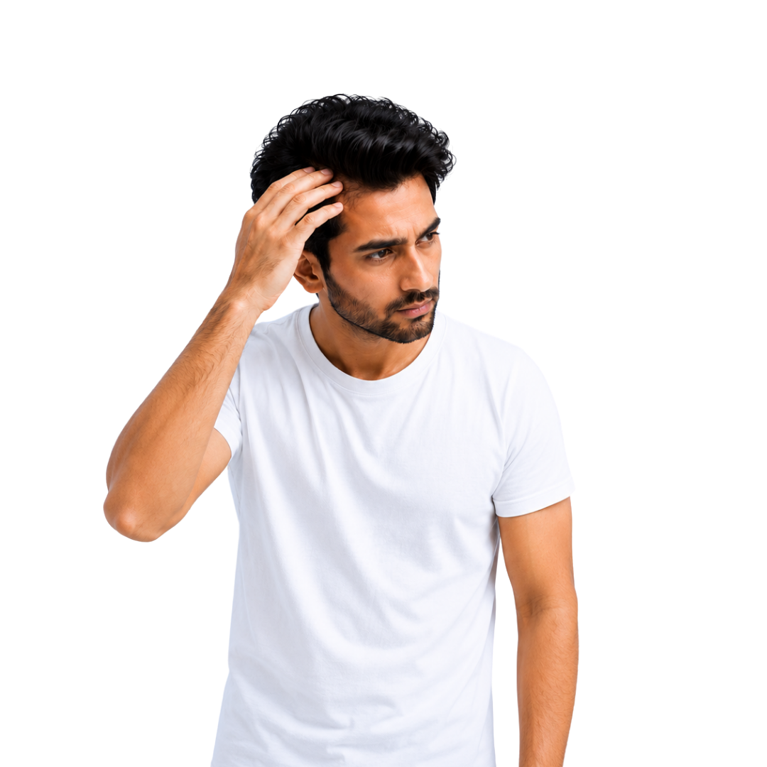 Receding hairline or hair thinning