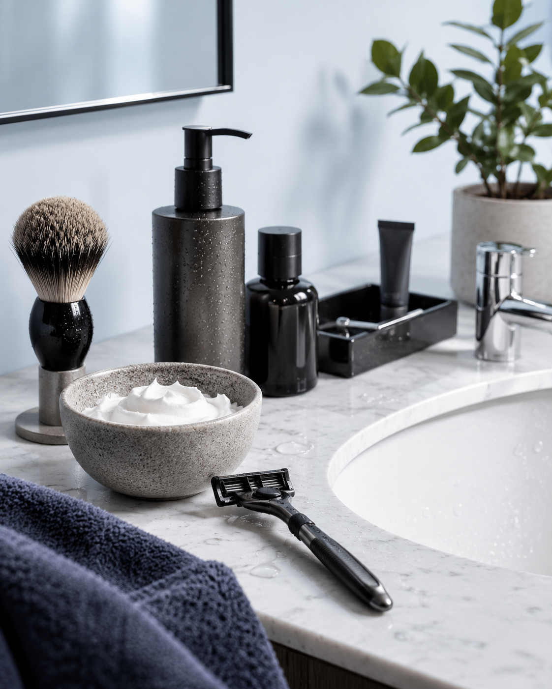 Morning Routine Sink + Razor