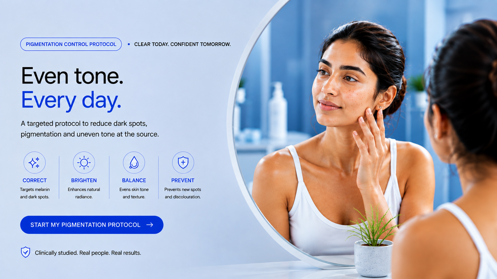 Pigmentation control protocol — correct dark spots, brighten and even out skin tone